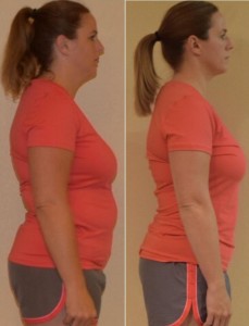 Amy lost almost 15 pounds during the Total Transformation Contest. 