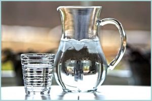 Water in carafe