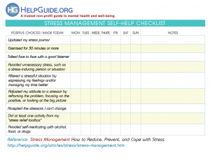 stress-management-checklist