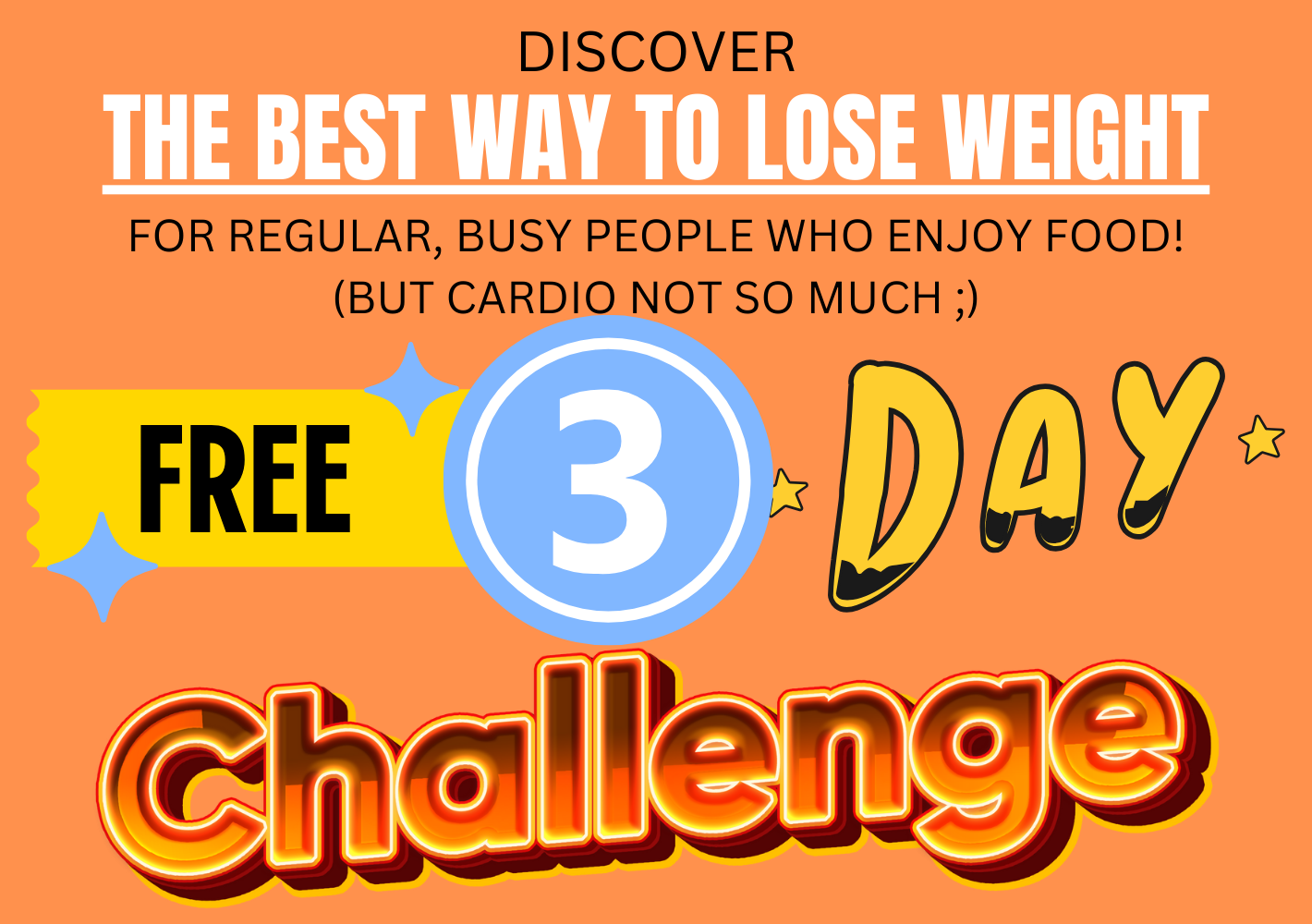 Free 3 Day Weight loss Challenge sign up Virtual Personal Trainer